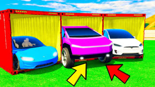 GTA 5 - РАНДОМ ВЫБРАЛ МНЕ TESLA CYBERTRUCK ИЗ БУДУЩЕГО! - БИТВА ЗА КОНТЕЙНЕРЫ В GTA 5 ONLINE